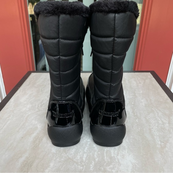 Weatherproof black faux fur lined winter boots New 8 - Picture 2 of 9